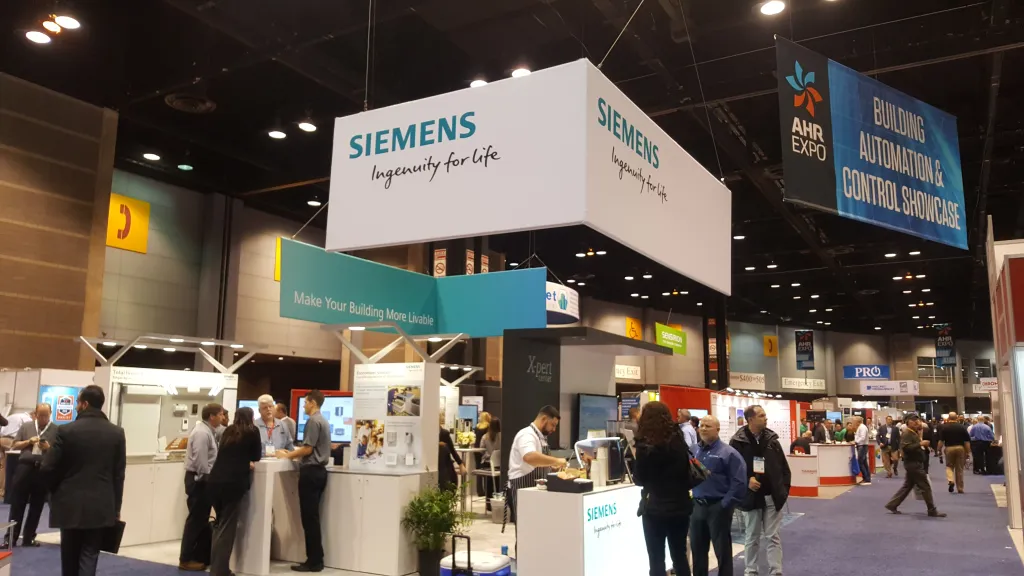 The Siemens Control Products &Amp; Systems Booth At The Ahr Expo In Chicago | Hvac Repco