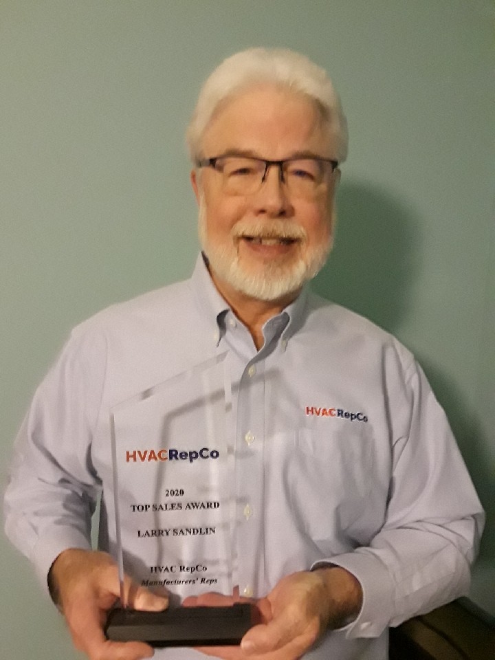 Larry Sandlin 2020 Hvac Repco Top Sales Award