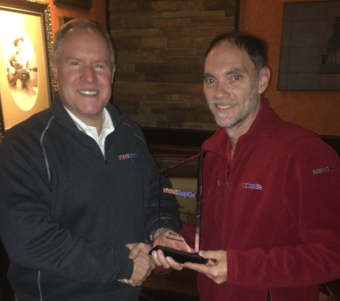 Lind Michel Presented With Hvac Repco'S 2018 &Quot;Top Sales Award&Quot; | Hvac Repco