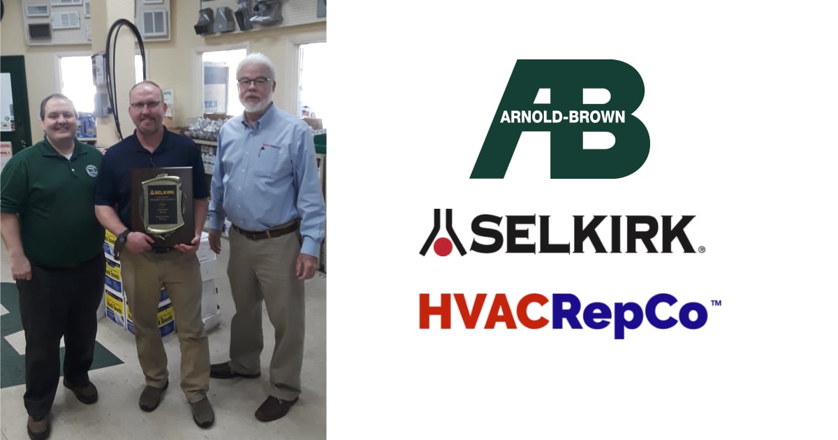 Arnold-Brown Metals &Amp; Supply Co. Celebrates 75 Years As Selkirk Customer | Hvac Repco