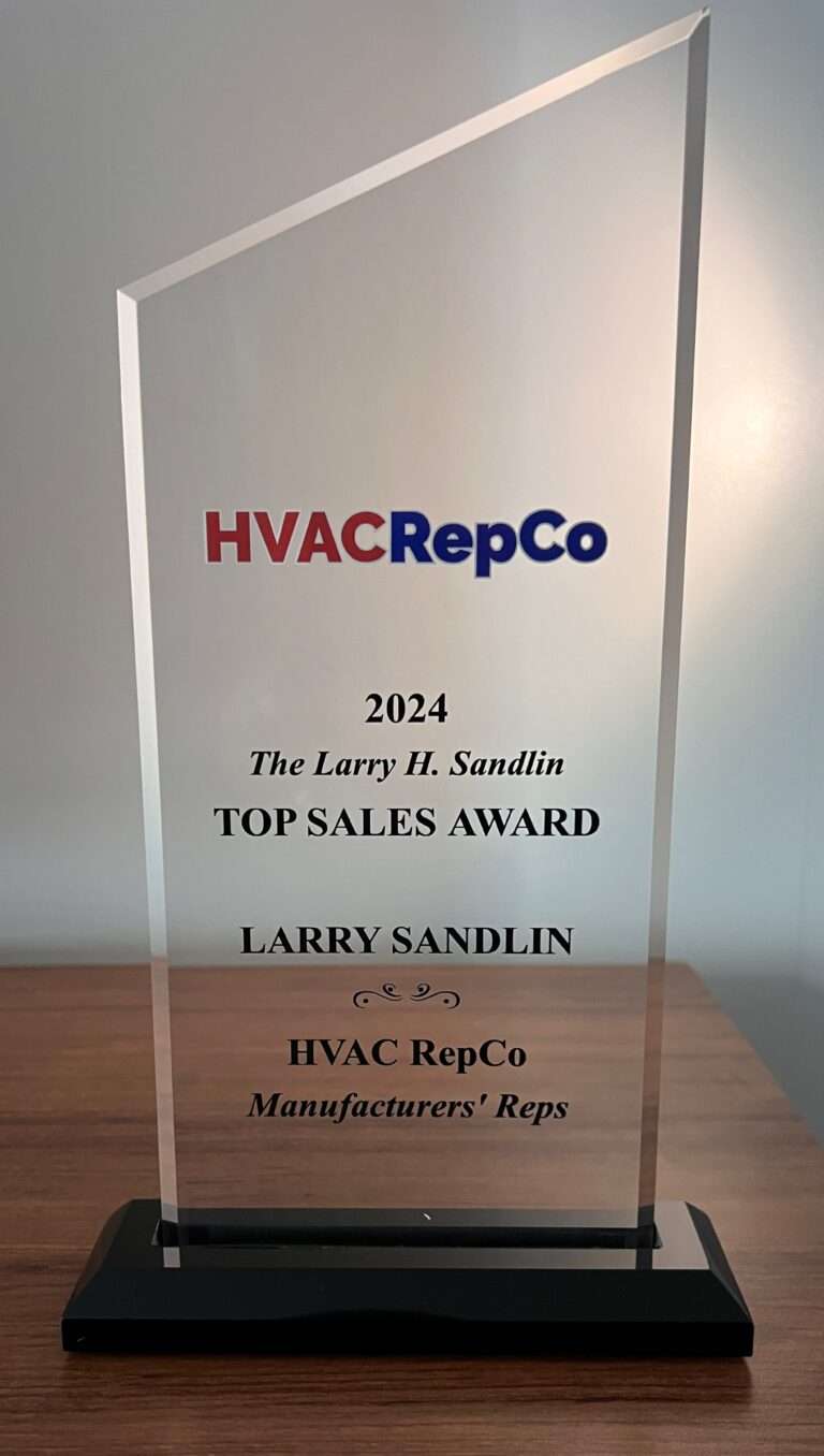 Larry Sandlin Presented With Hvac Repco’s 2024 “Top Sales Award” | Hvac Repco